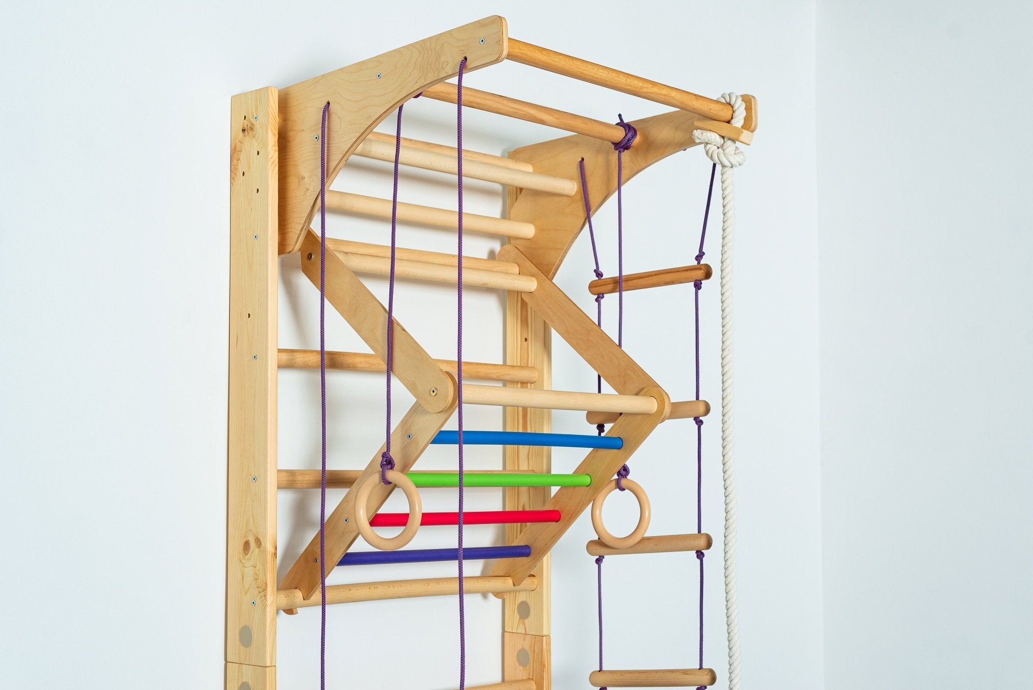 3in1 Set - Swedish Ladder, Climbing Playground, Gym - CleverWood