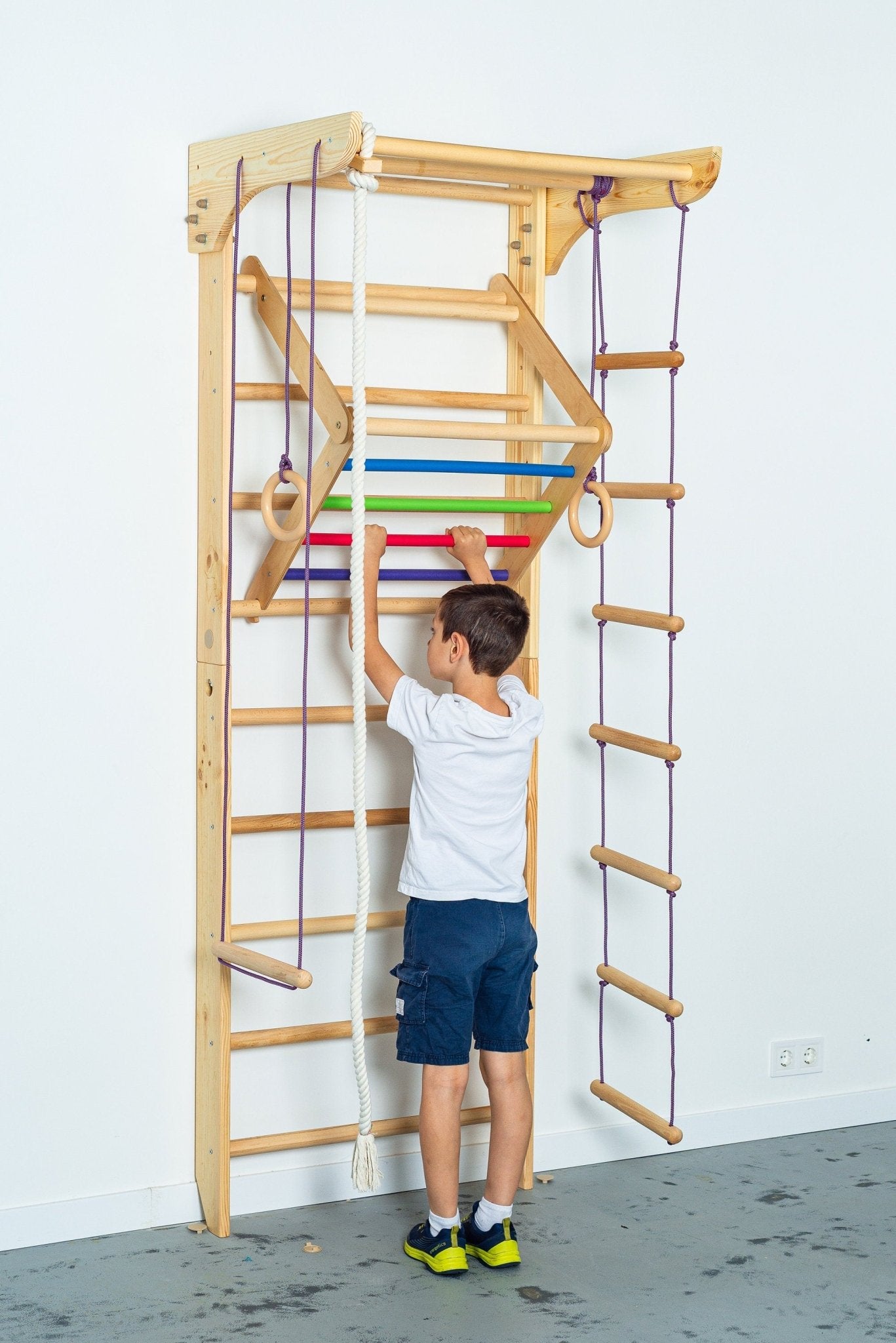 3in1 Set - Swedish Ladder, Climbing Playground, Gym - CleverWood