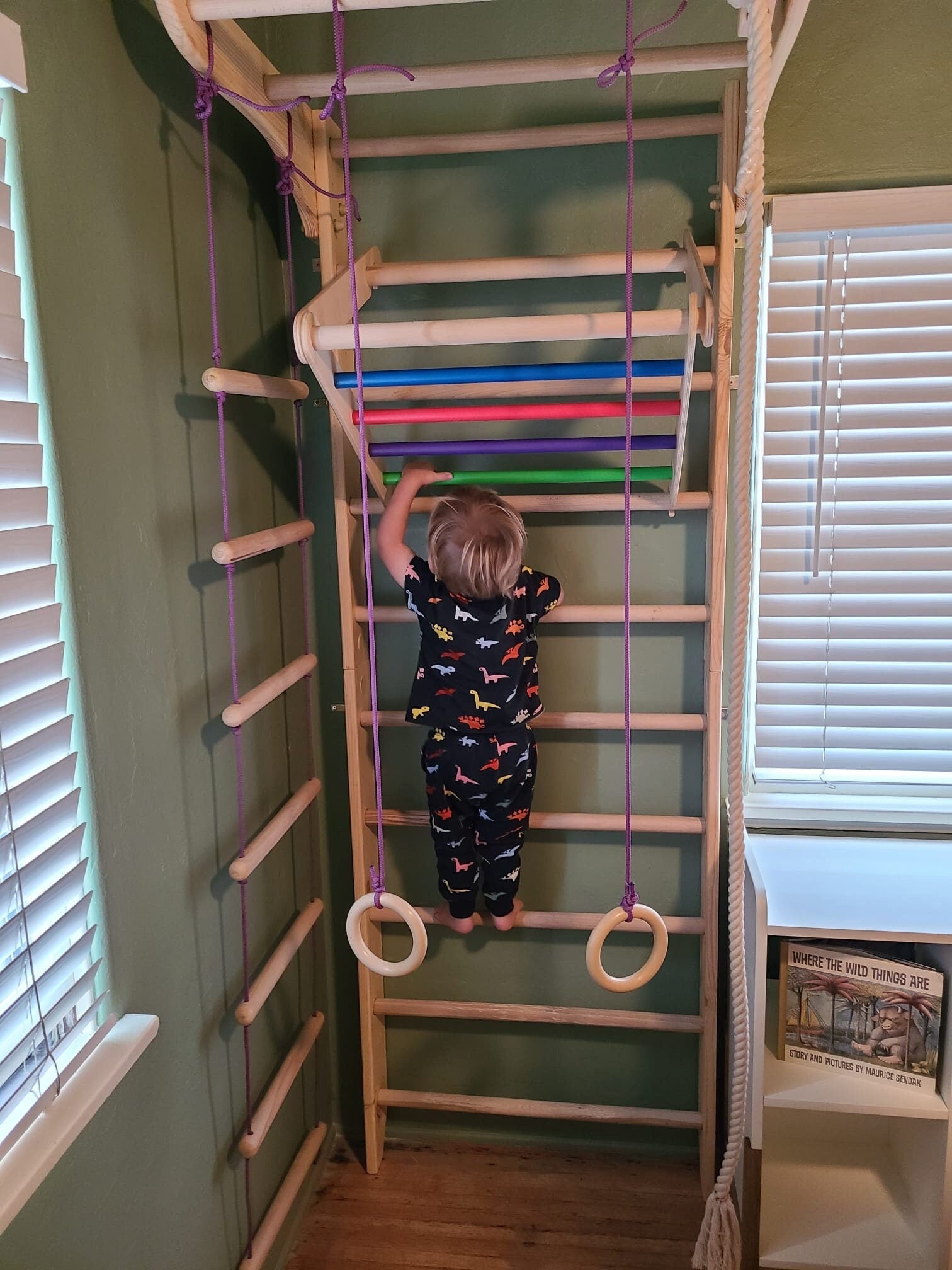 3in1 Set - Swedish Ladder, Climbing Playground, Gym - CleverWood
