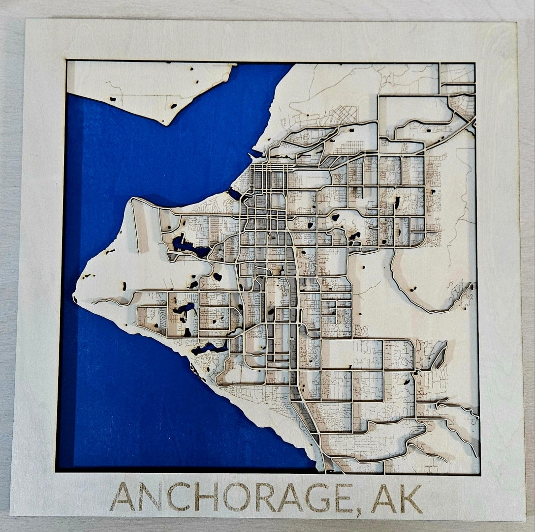 Map of Anchorage Alaska