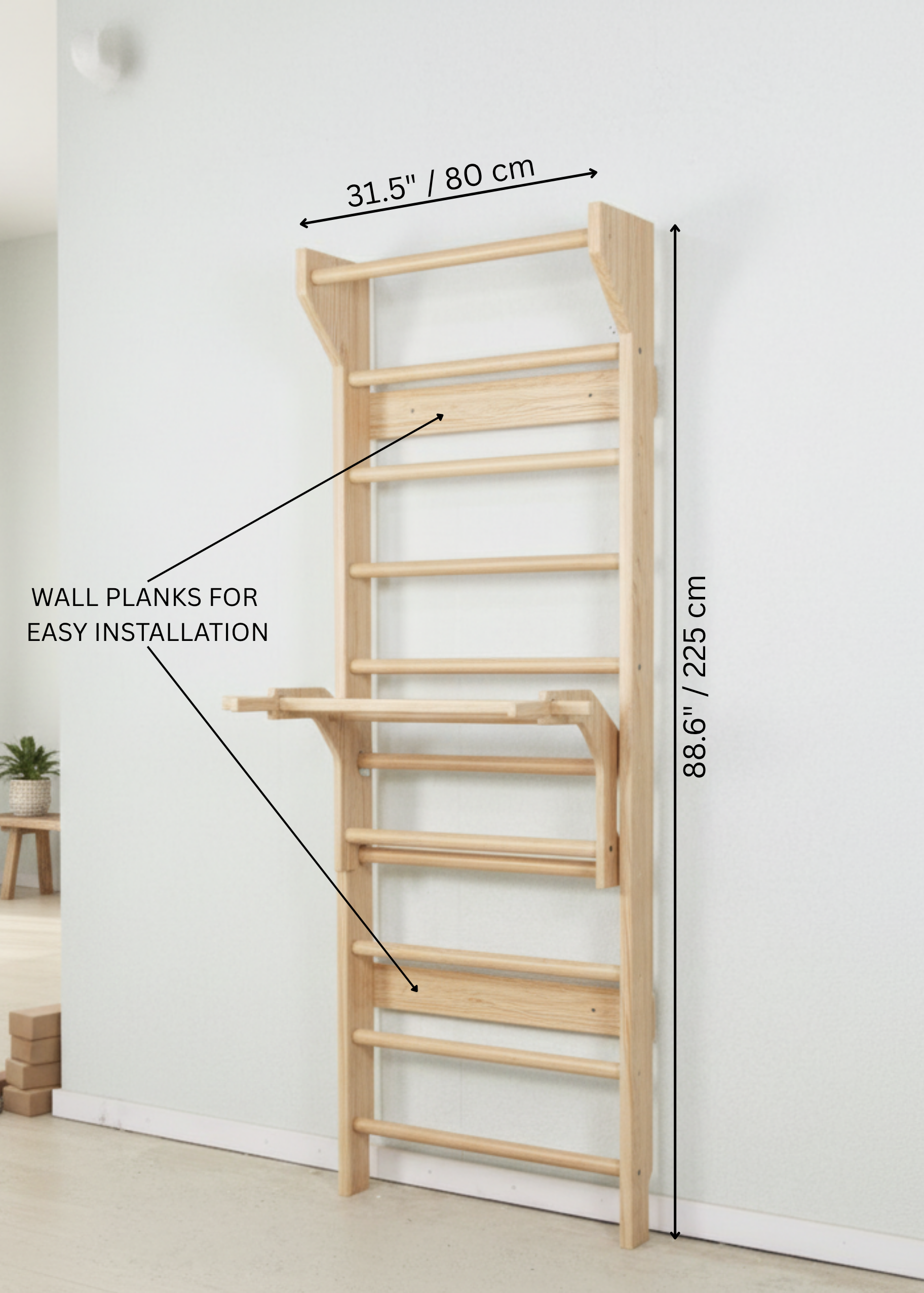 All-in-One Wooden Stall Bar