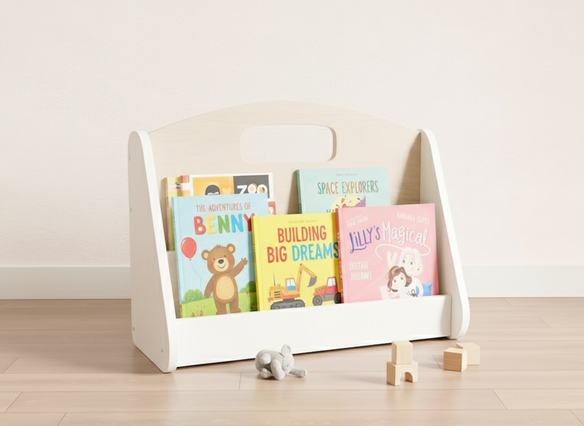 Portable Book Rack/Floor Shelf