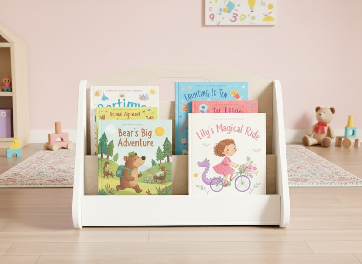 Portable Book Rack/Floor Shelf