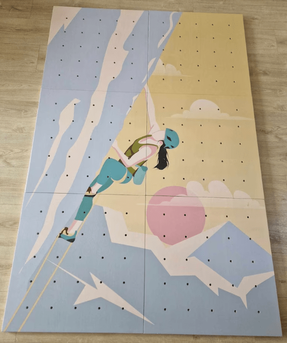 Climbing Wall Panels – Set of 3, 6 or 9 Durable, Interactive Sport Panels for Strength and Coordination - CleverWood
