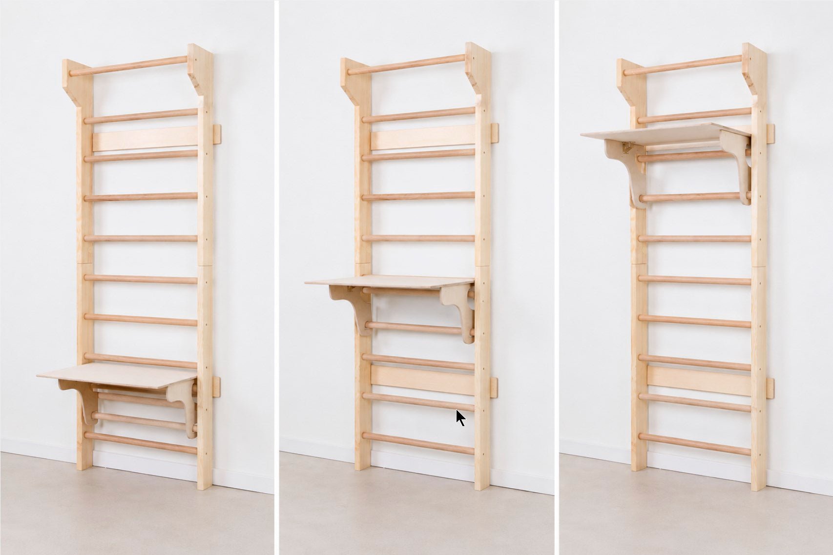 Foldable Workstation Desk Add - on for Sport Ladder - CleverWood