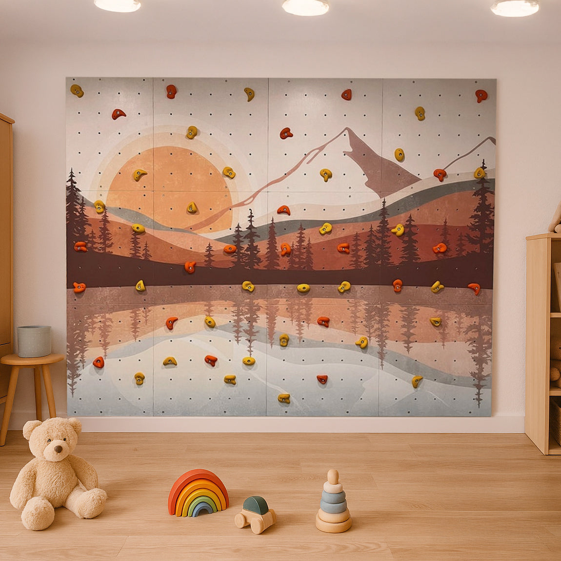 Climbing Wall Panels – Set of 3, 6 or 9 - Different design