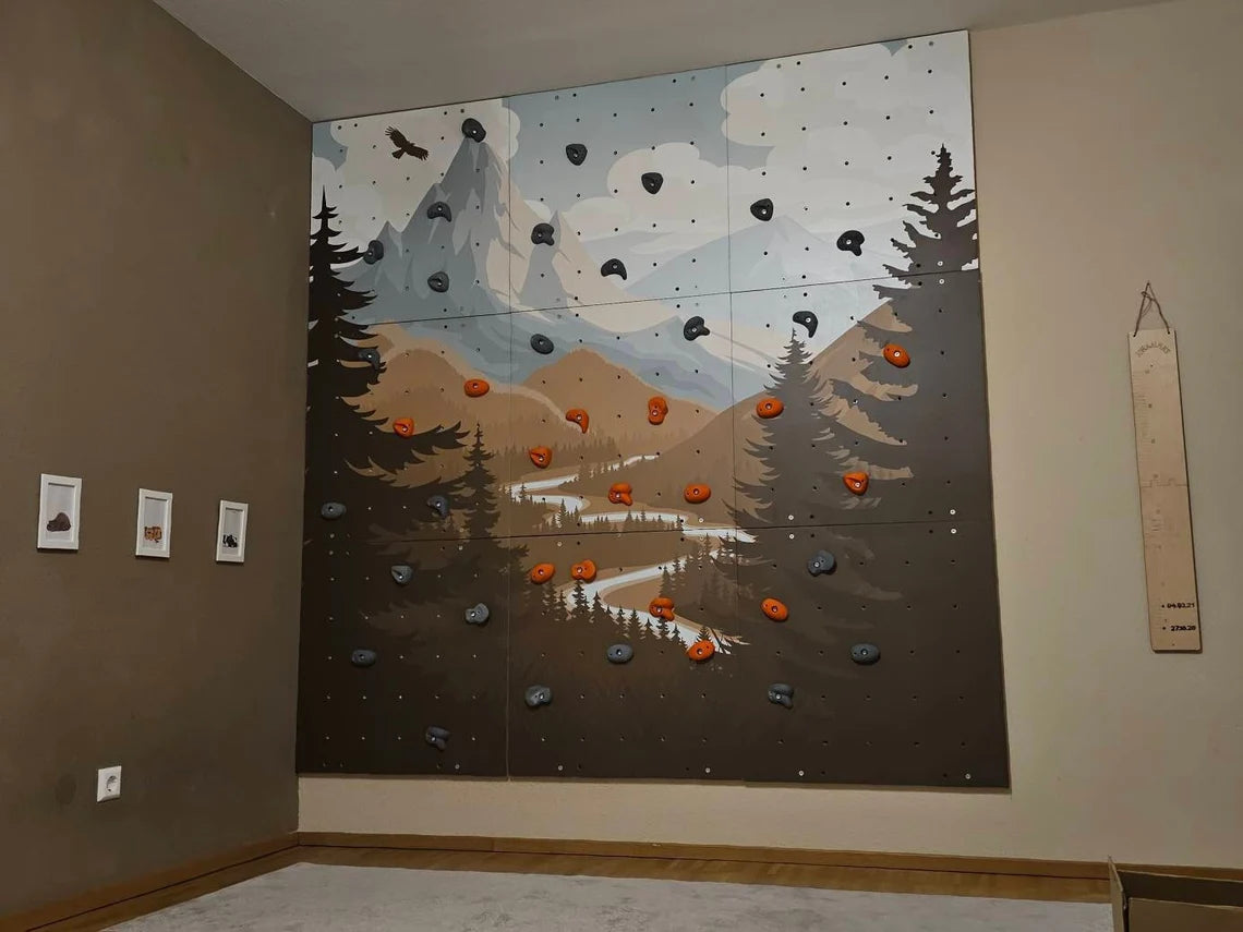 Climbing Wall Panels – Set of 3, 6 or 9 - Different design