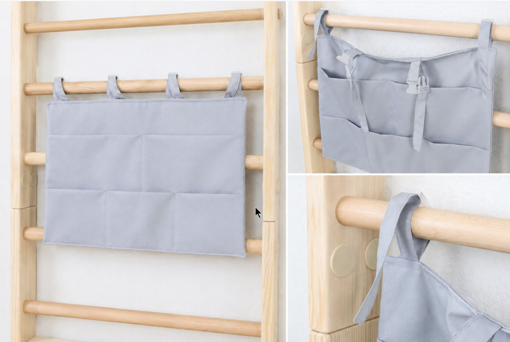 Hanging Pocket Organizer for Swedish Ladder - CleverWood