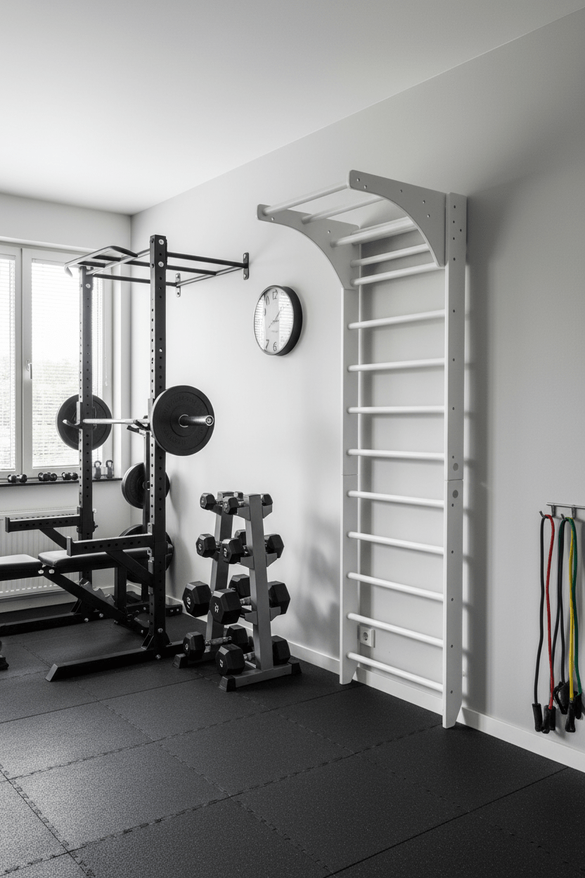 Heavy Duty Wooden Swedish Sport Ladder For Calisthenics and Workout - CleverWood