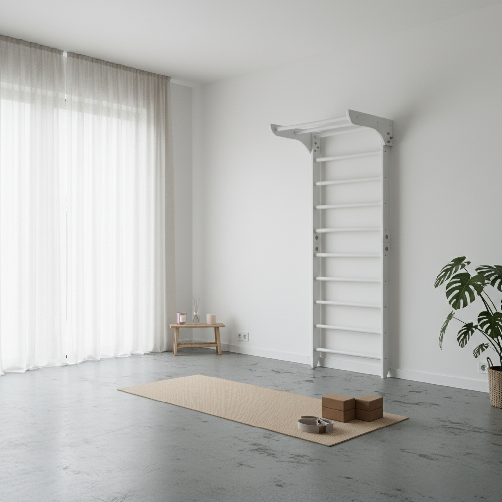 Swedish Ladder for Home Exercises with Fixed Pull Up Bar