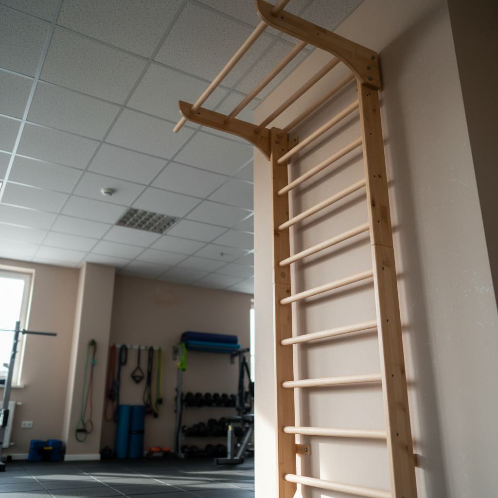 Stall Bars with Wide Pull Up Bar
