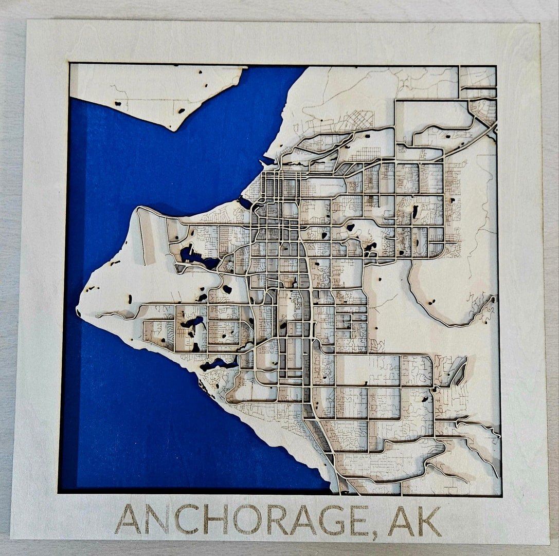 Map of Anchorage Alaska - CleverWood