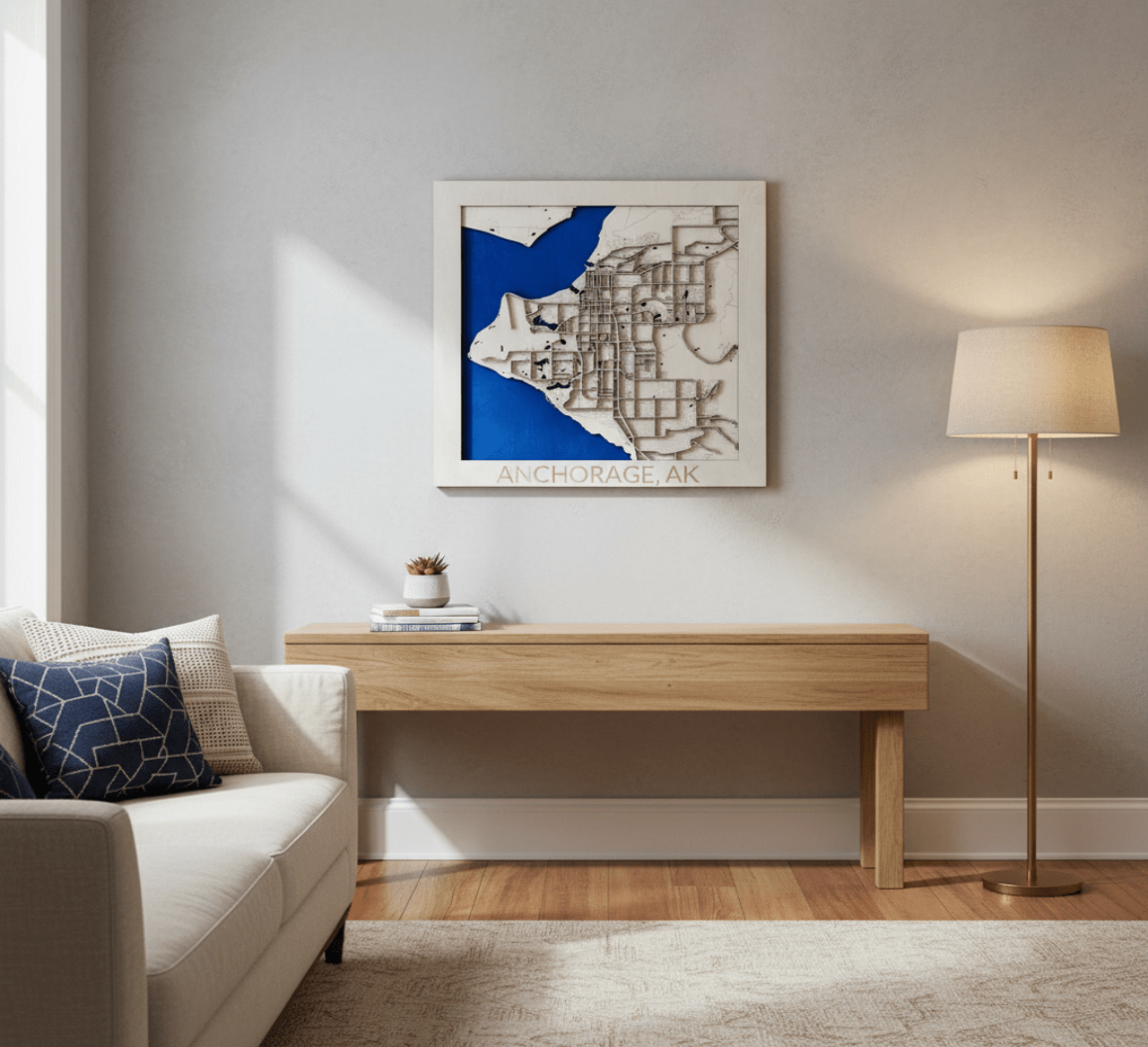 Map of Anchorage Alaska - CleverWood