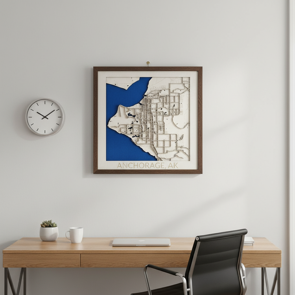 Map of Anchorage Alaska