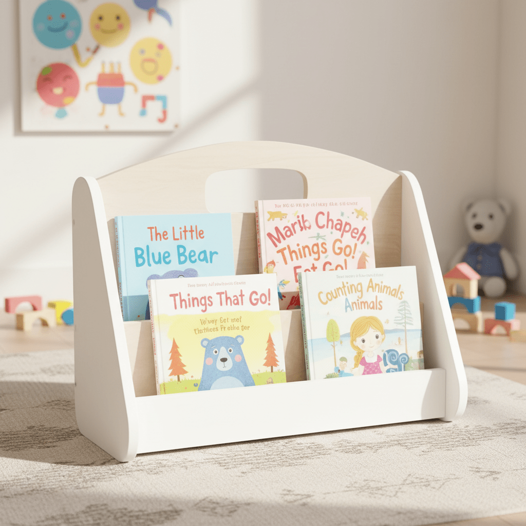 Portable Book Rack/Floor Shelf - CleverWood