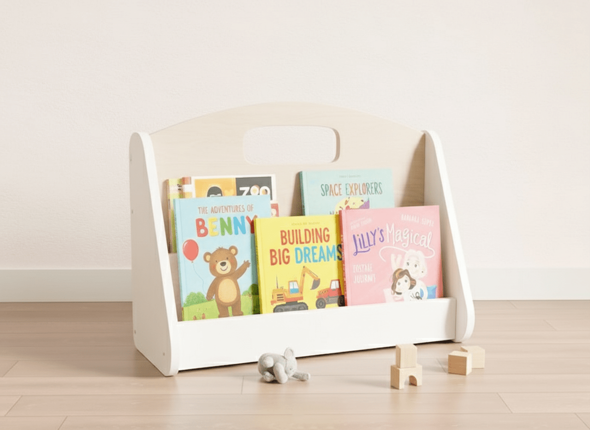 Portable Book Rack/Floor Shelf - CleverWood