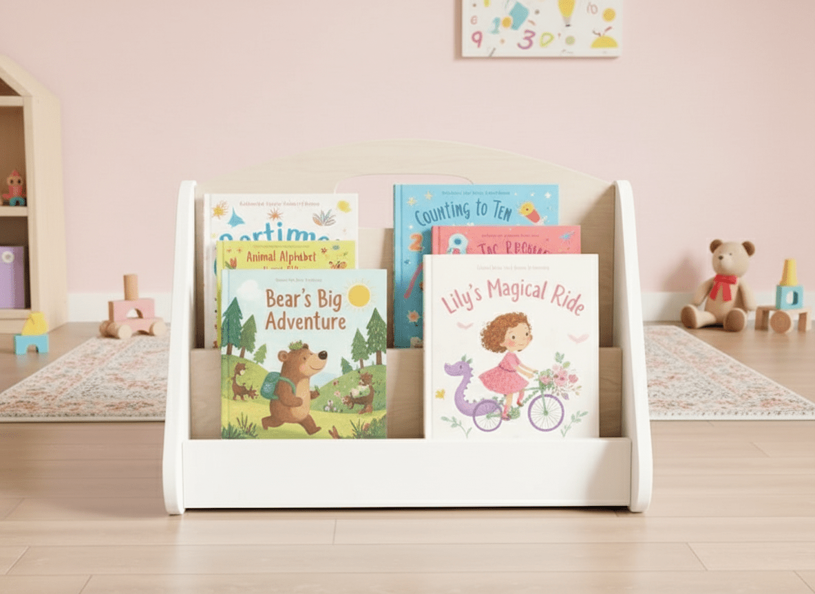 Portable Book Rack/Floor Shelf - CleverWood