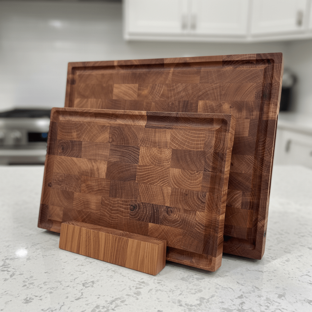 Premium End Grain Oak Cutting Board - CleverWood