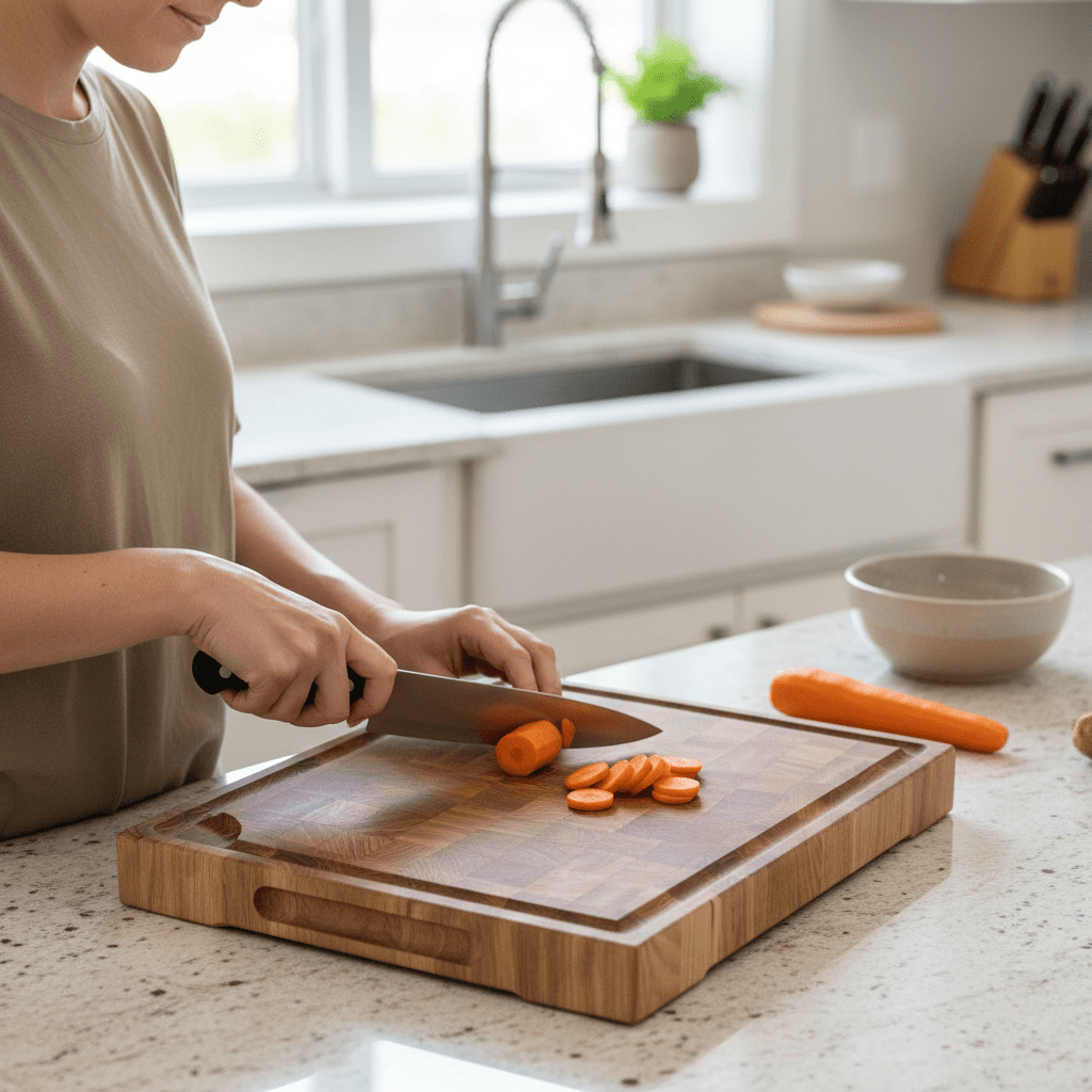 Premium End Grain Oak Cutting Board - CleverWood