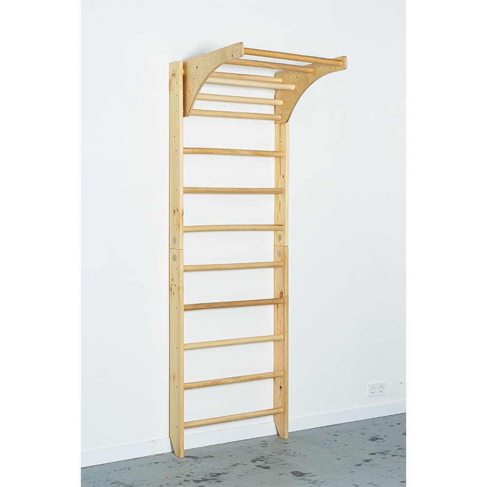 Pull up bars for Swedish ladders made of wood - Sport attachments - Equipment for Swedish ladder - CleverWood