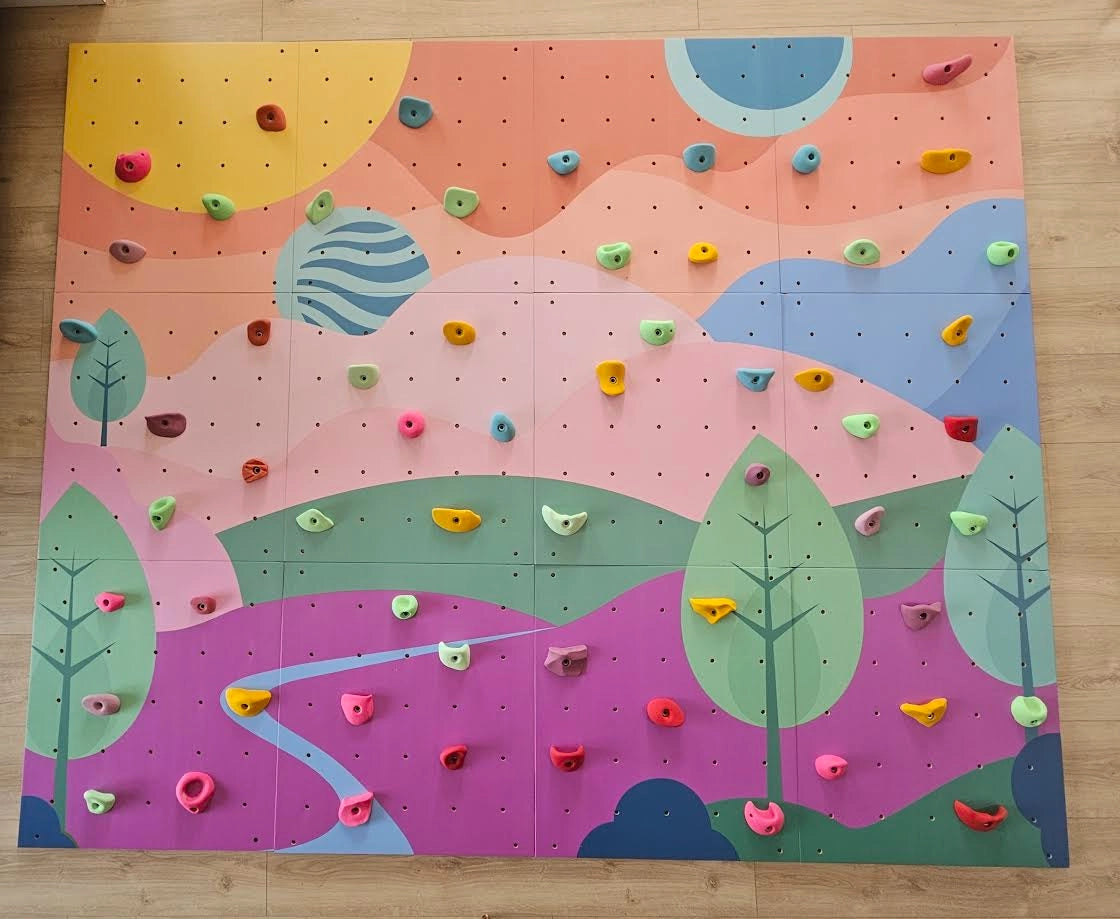 Climbing Wall Panels – Set of 3, 6 or 9 - Different design
