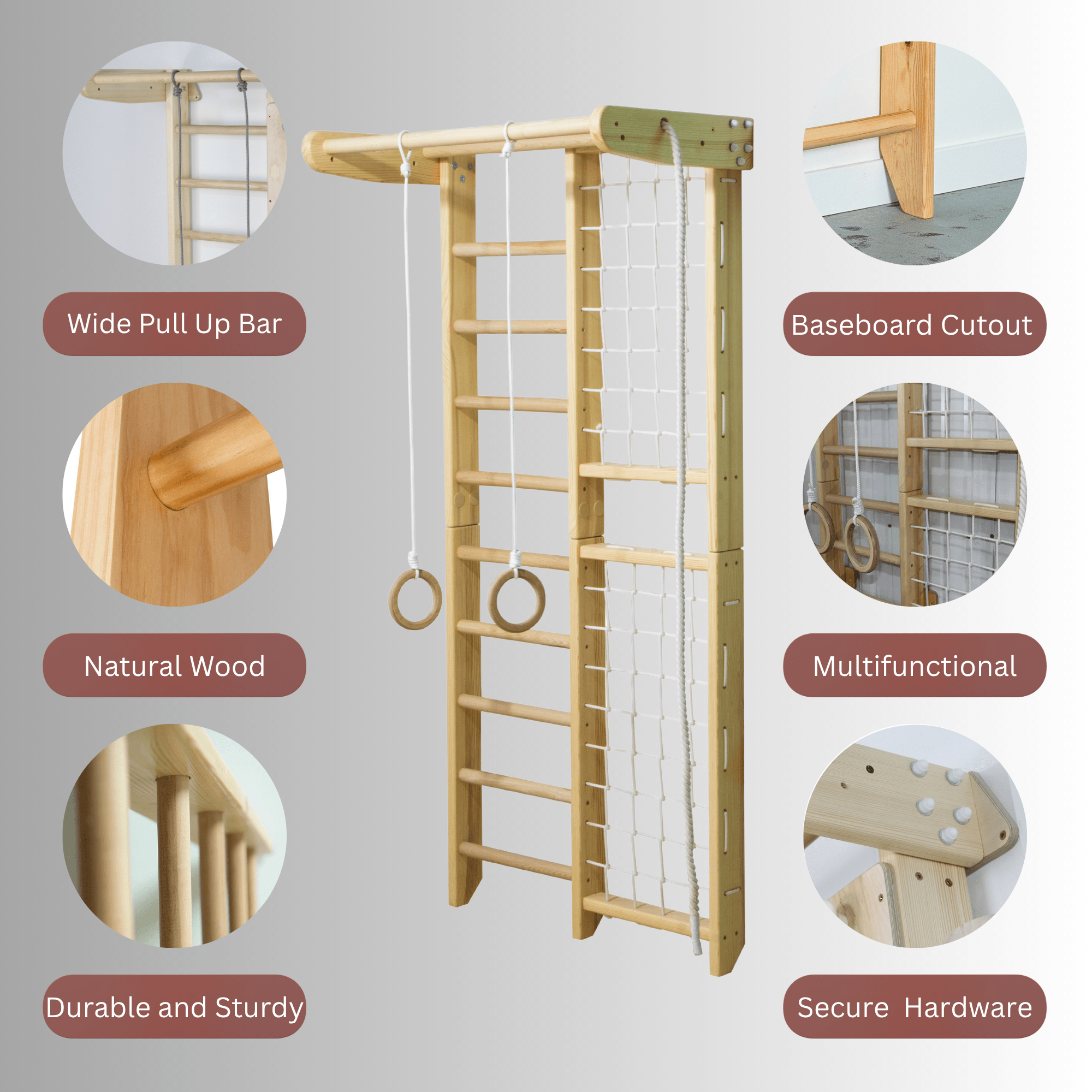 Set of 2 climbing playgrounds - CleverWood