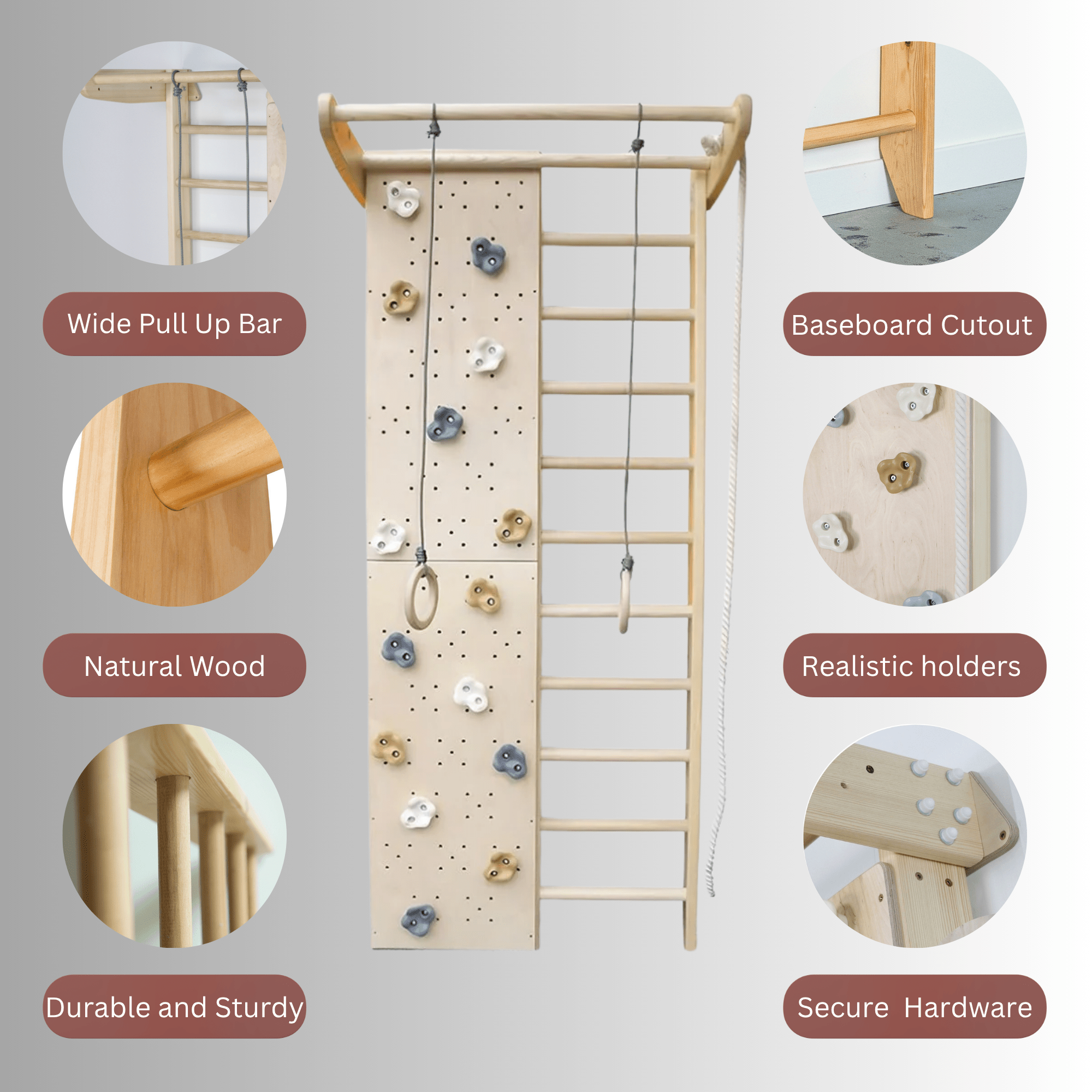 Set of 2 climbing playgrounds - CleverWood