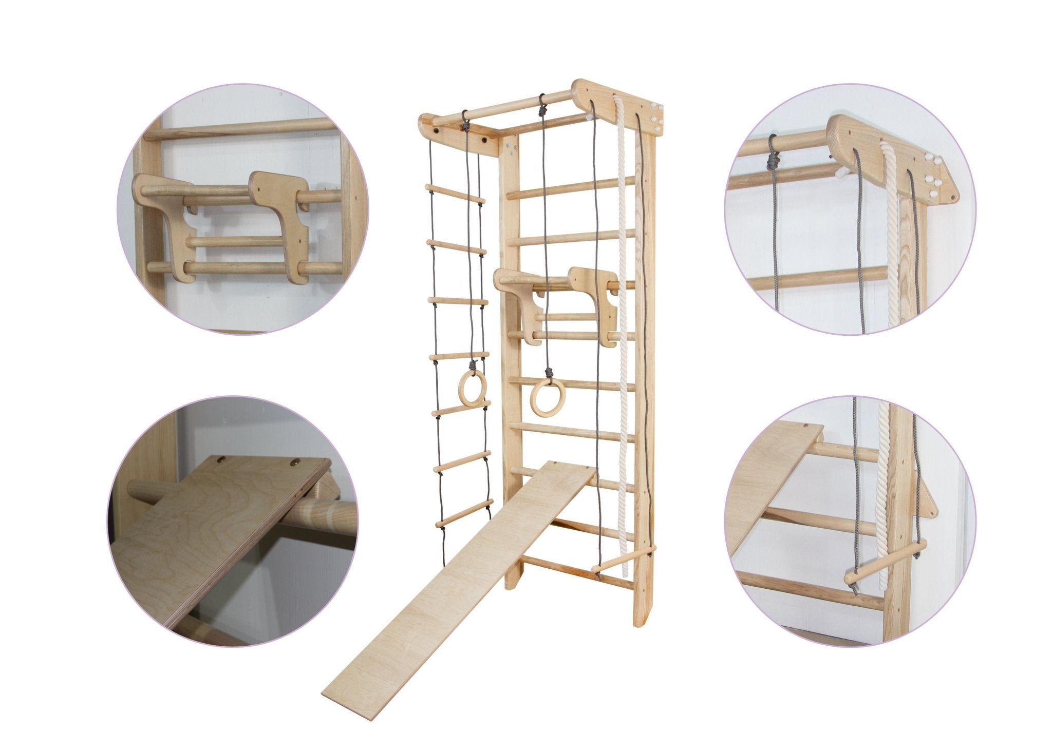 Wall Stall Bar Set made of Ash - CleverWood