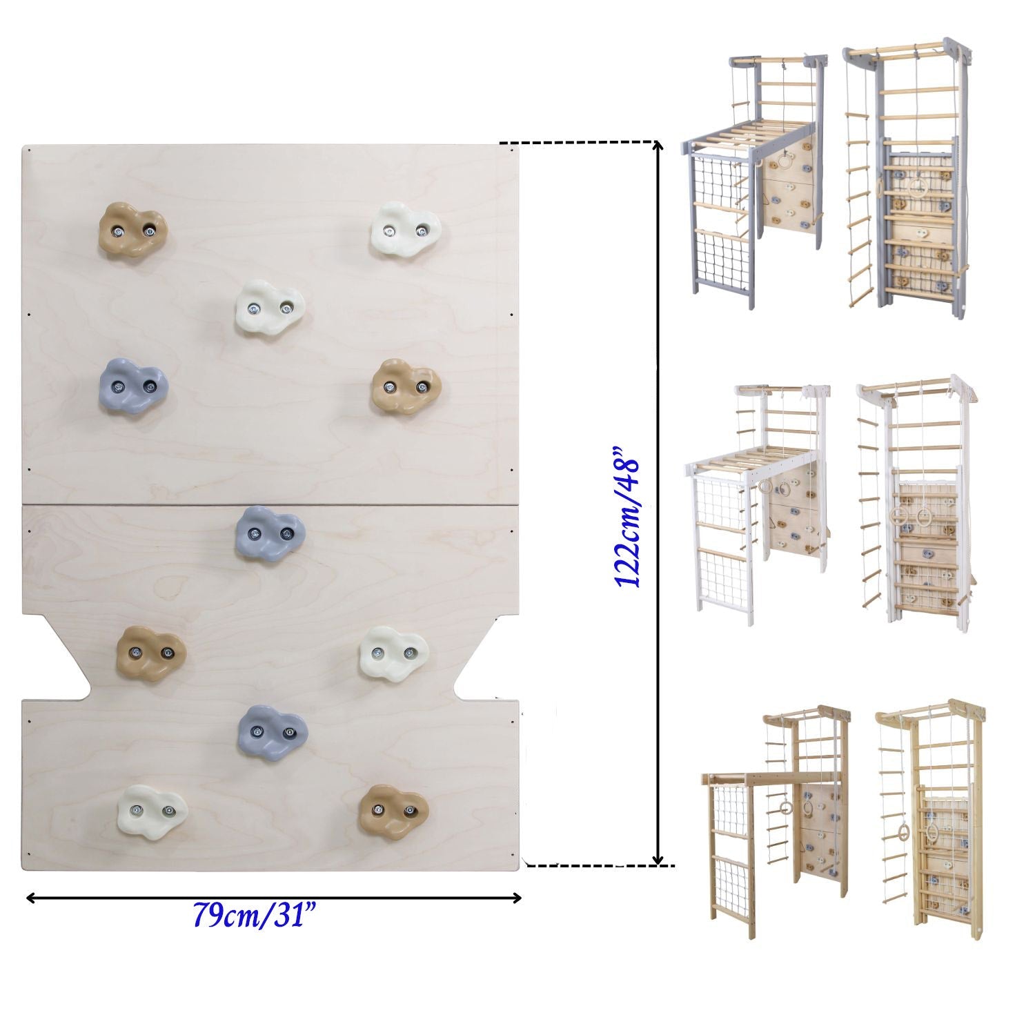 Wooden Foldable Indoor Playground "Transformer - Climber" - CleverWood