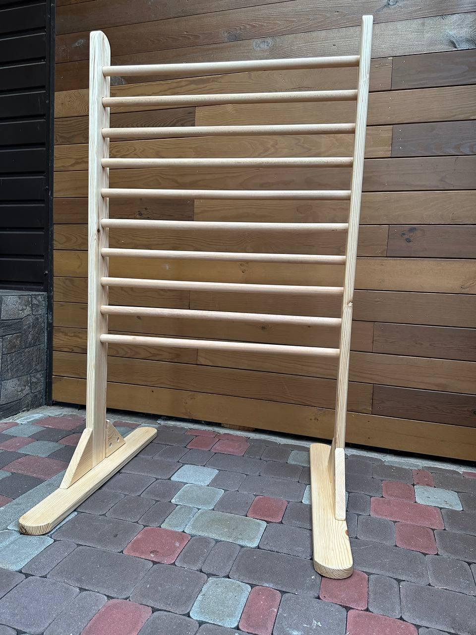 Wooden Ladder Stand for Rehab and Pediatric Physical Therapy - CleverWood