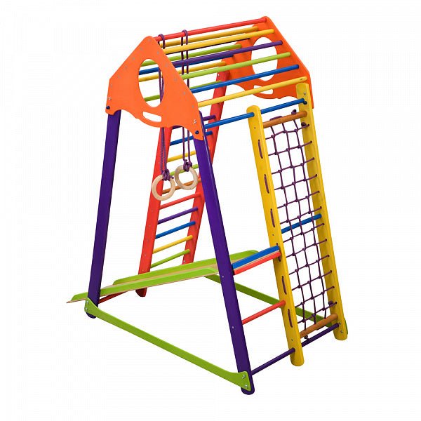 Wooden Playground for Kids - Indoor/Outdoor Use - Sport complex from natural materials - CleverWood
