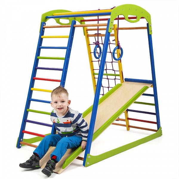 Wooden Sport Climbing Playground for Kids - CleverWood
