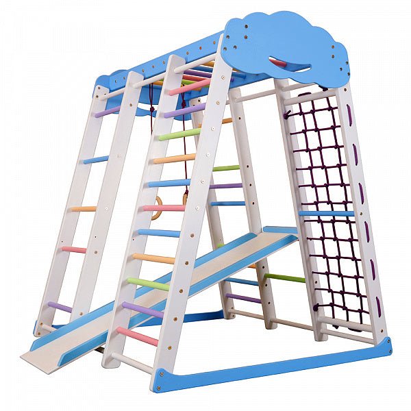 Wooden Sport Climbing Playground for Kids "Sky" - CleverWood