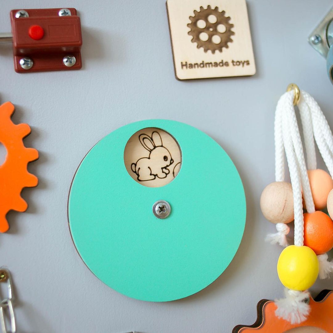 Montessori Busy Board - Sensory Toy for Kids - First Birthday Gift