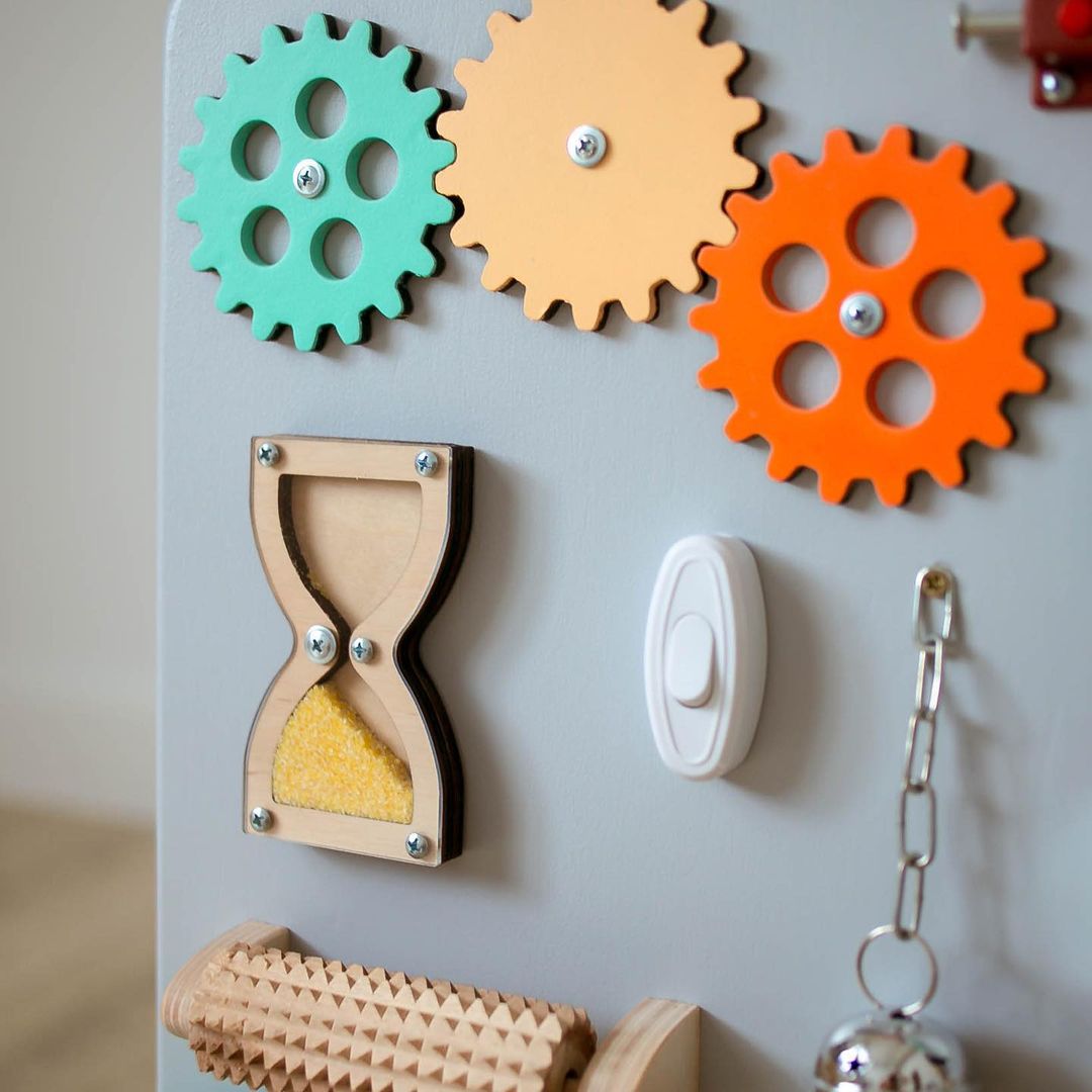 Montessori Busy Board - Sensory Toy for Kids - First Birthday Gift