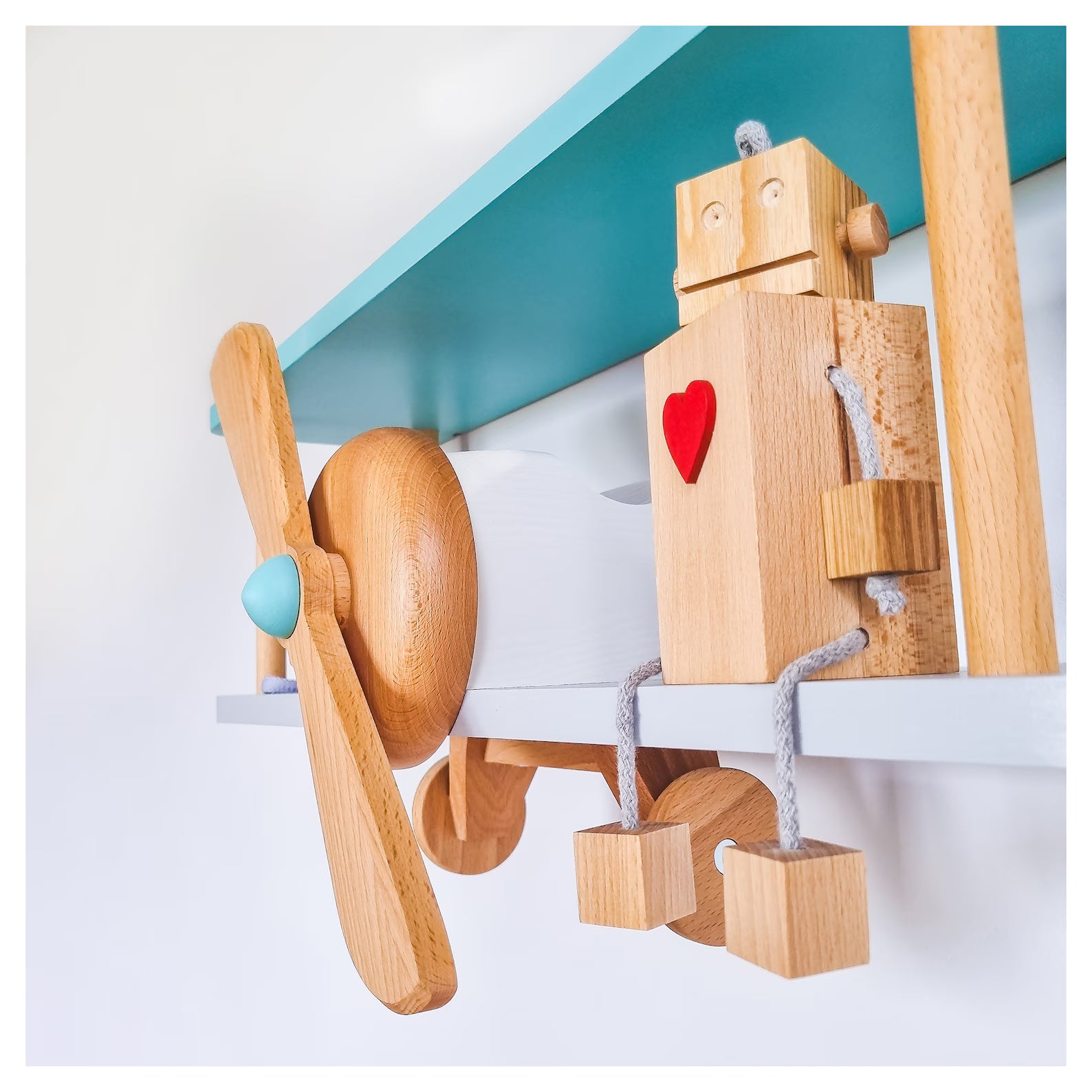 Wooden shelf Airplane