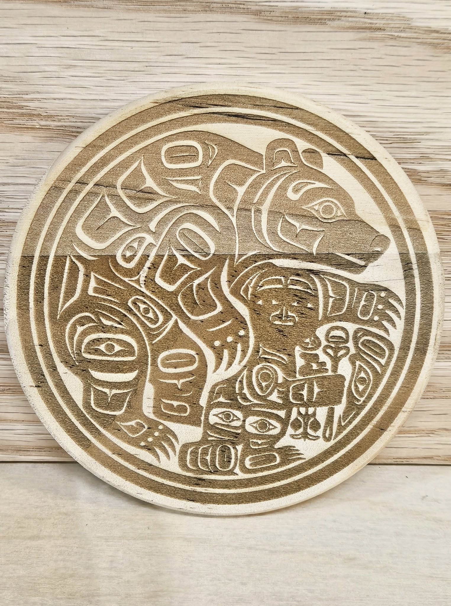 Set of 4 coasters - Native Alaska