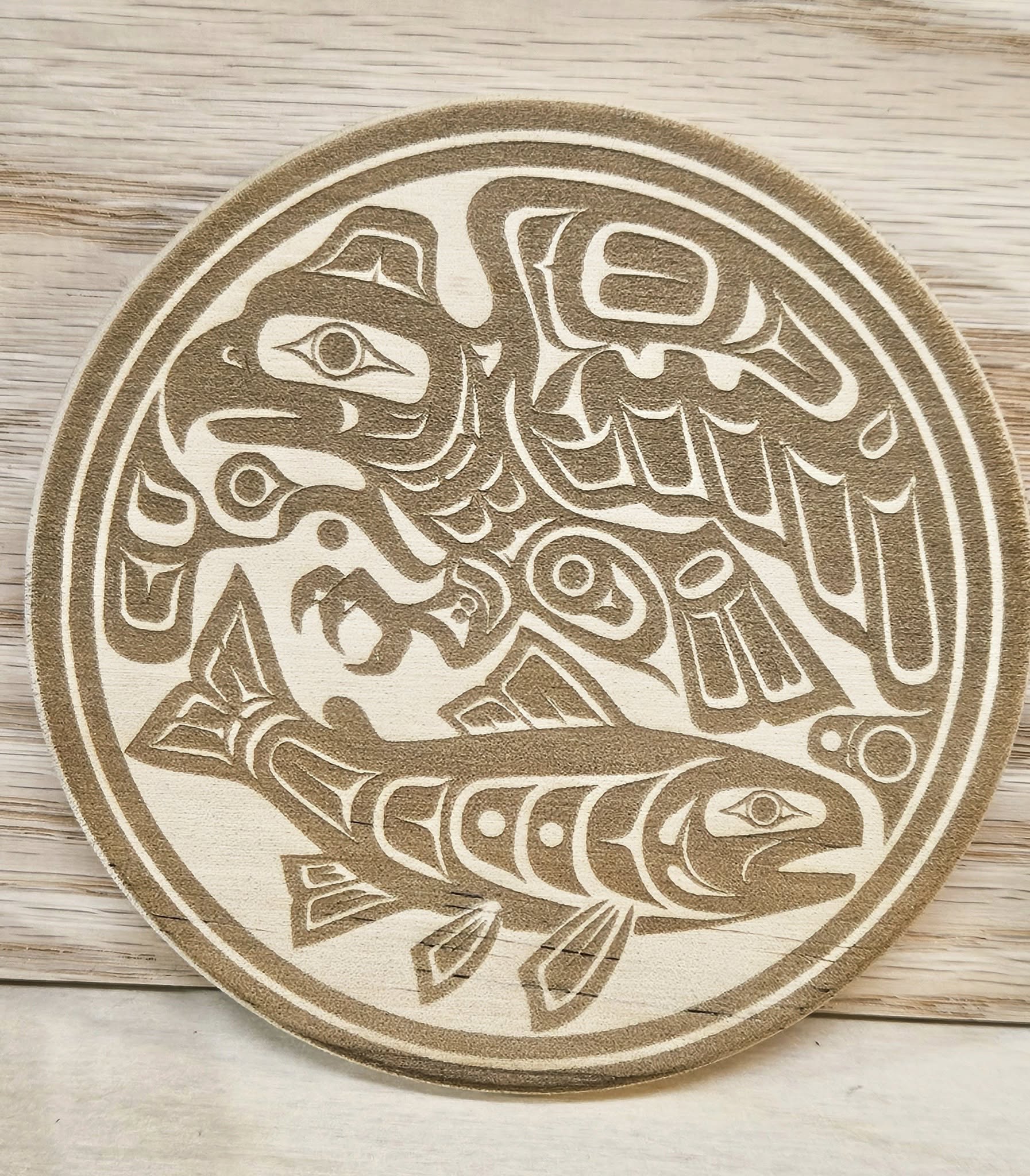 Set of 4 coasters - Native Alaska