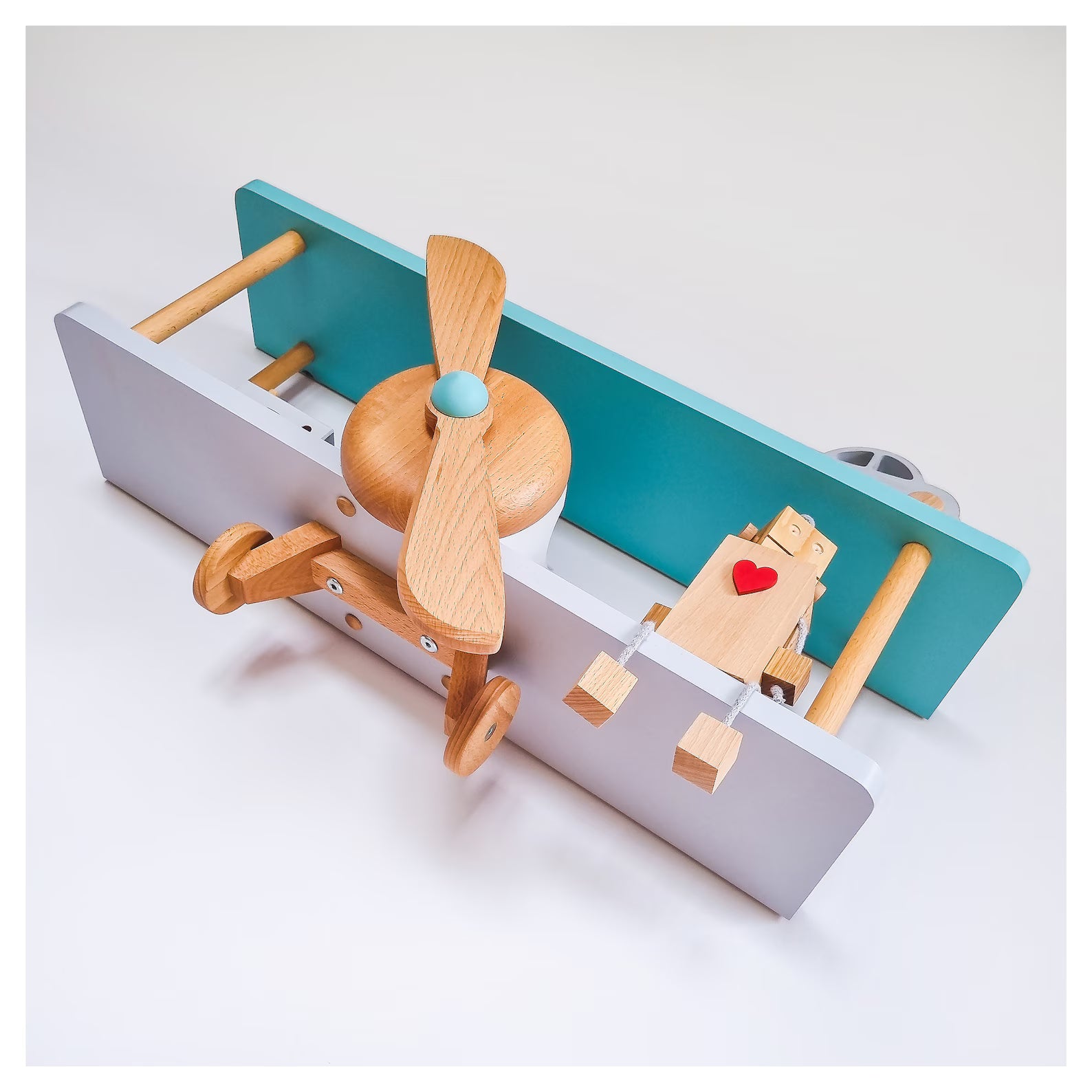 Wooden shelf Airplane