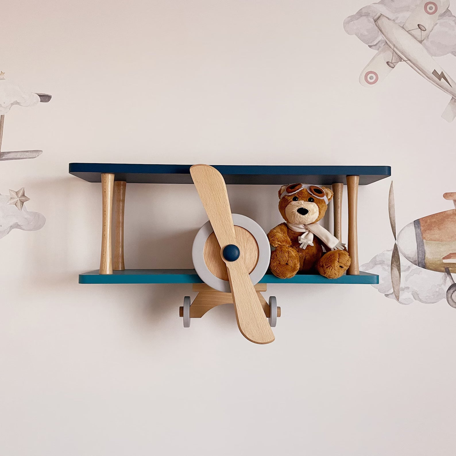 Wooden shelf Airplane