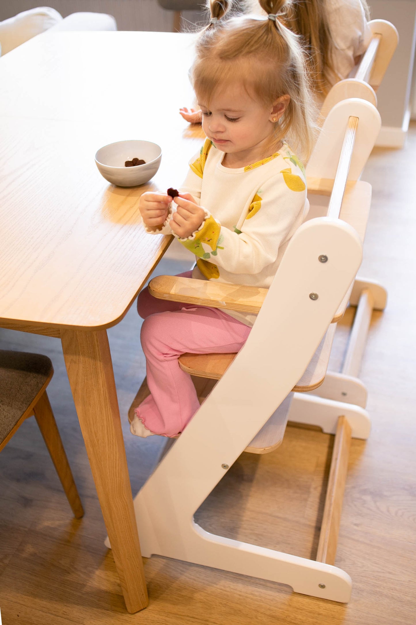 Adjustable Height Eco Wood High Chair