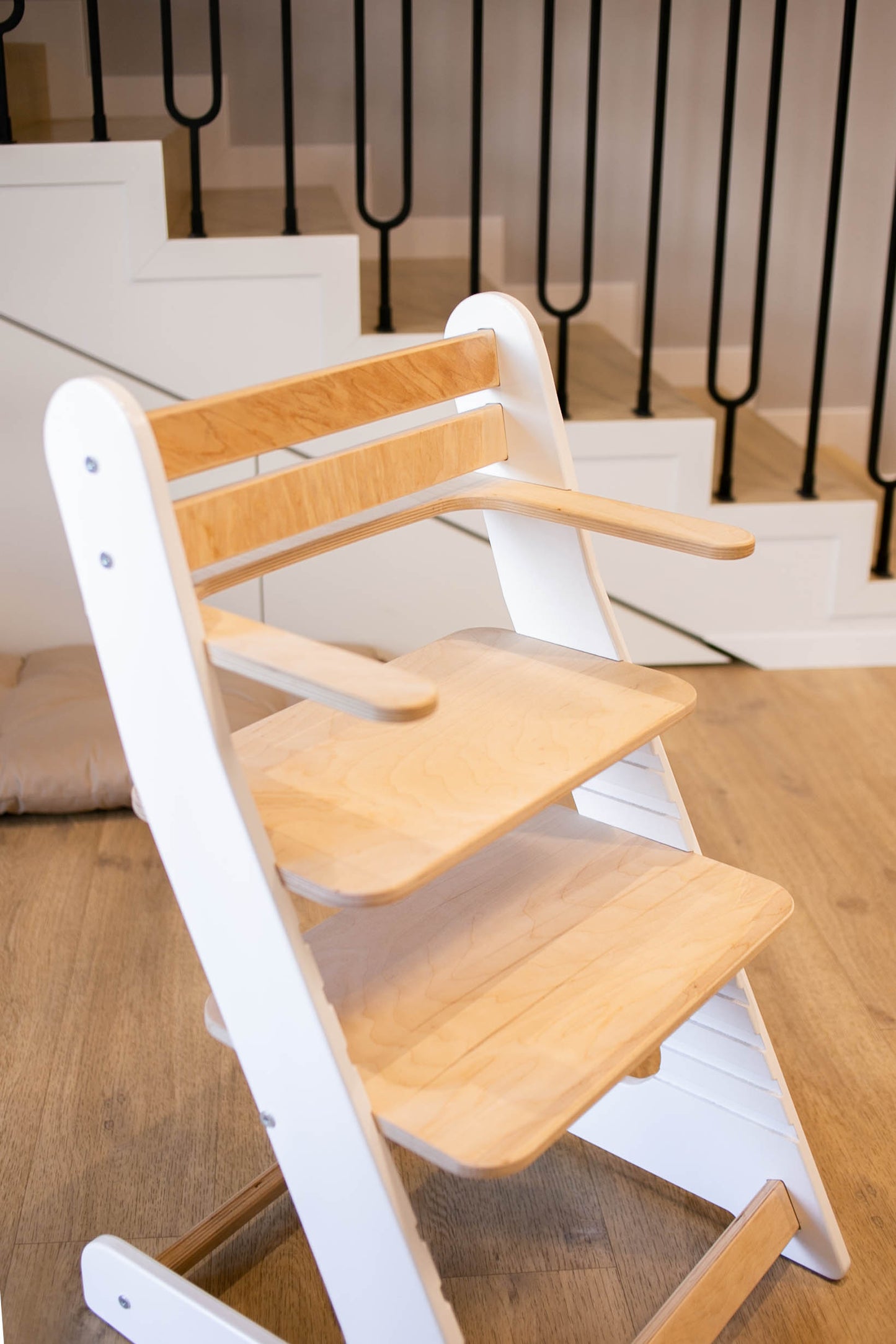 Adjustable Height Eco Wood High Chair