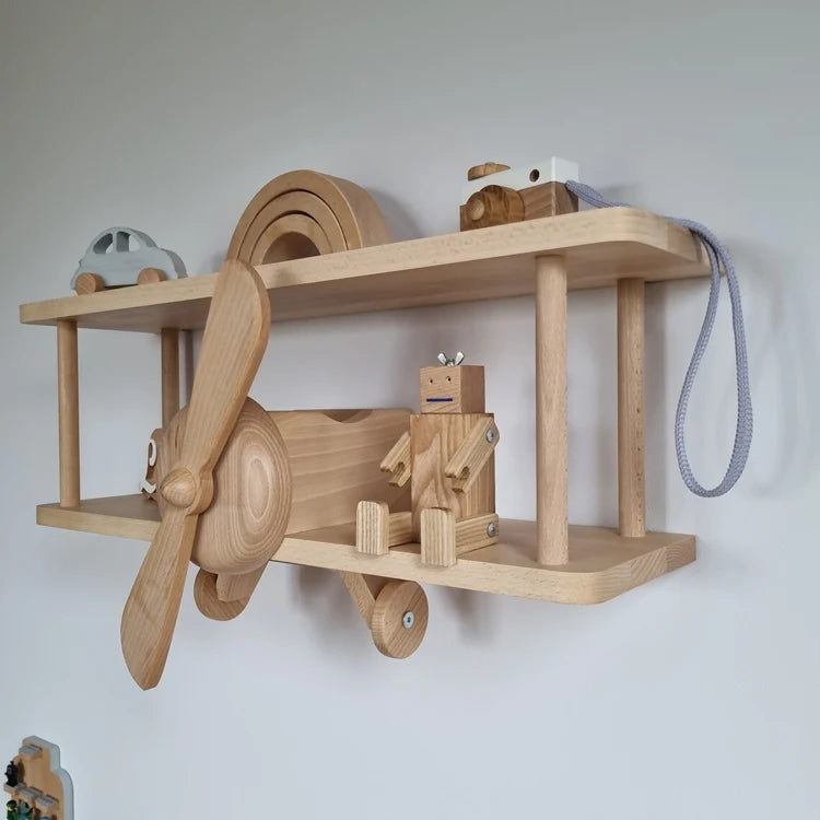 Wooden shelf Airplane