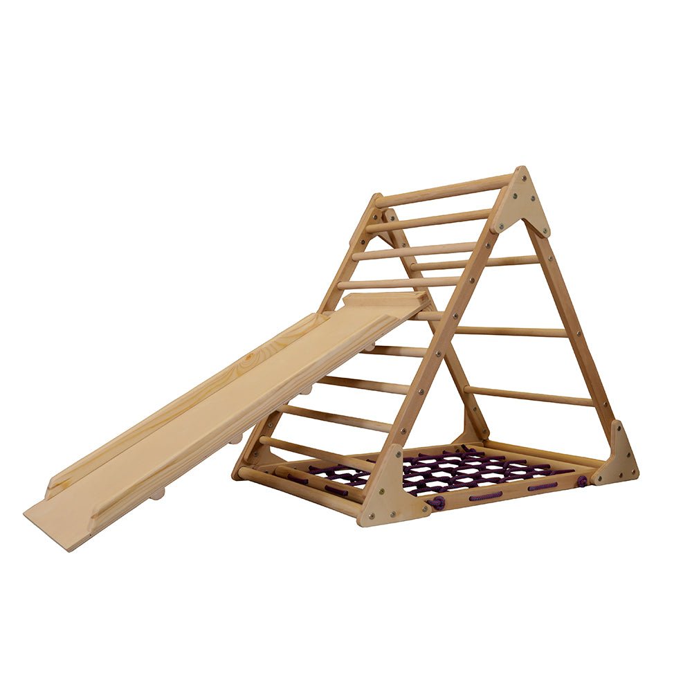 Activity triangle planground for kids 0 - 7 y.o. - CleverWood