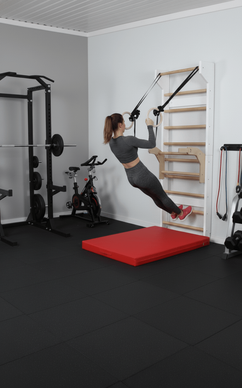 All - in - One Wooden Stall Bar Sport Ladder - CleverWood