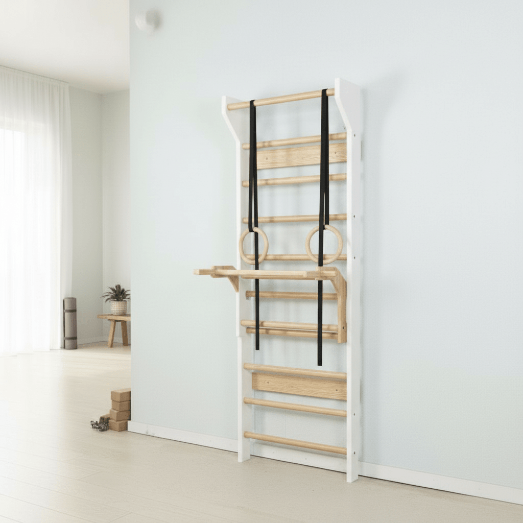 All - in - One Wooden Stall Bar Sport Ladder - CleverWood