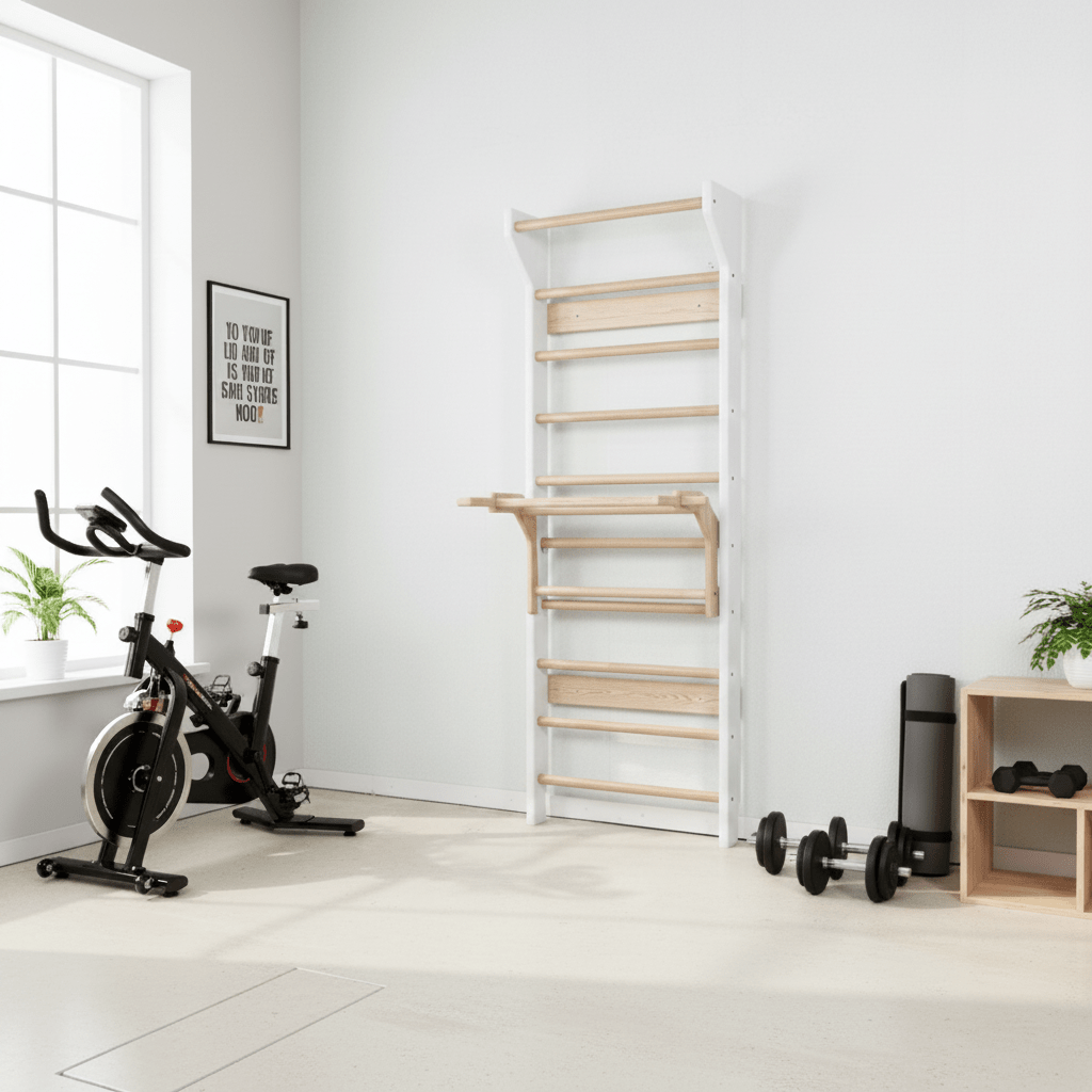 All - in - One Wooden Stall Bar Sport Ladder - CleverWood