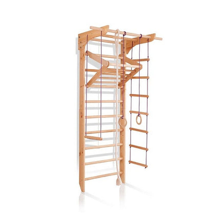 Swedish ladder with wide pull up bar and Triangle for kids and adults