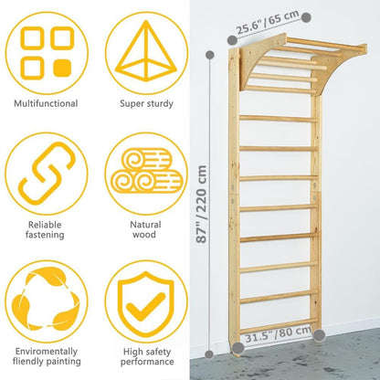 Custom color - White - for Bon - Swedish Sport Ladder with Adjustable Pull-up bar for Home exercises