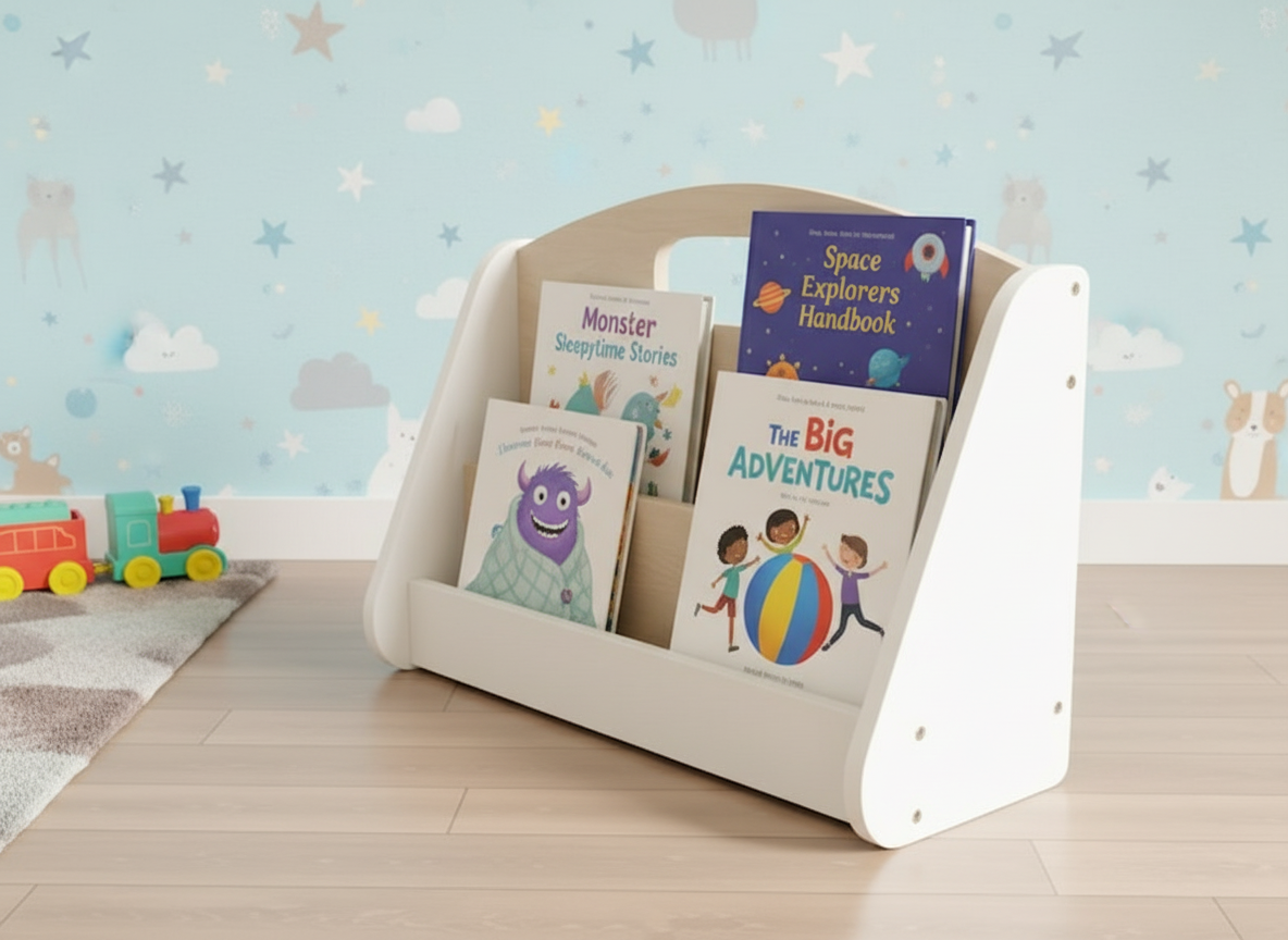 Portable Book Rack/Floor Shelf